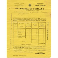 DOCUMENTI ESATTORIA DI CUMIANA TORINO 1894 12-142