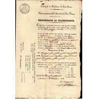 DOCUMENTO DEL 1828 - TRIBUNALE DI SANREMO - CARTA BOLLATA DA C.30 -