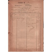 DOCUMENTO DEL 1886 - COMUNE DI LOANO - CIVICO OSPEDALE - 