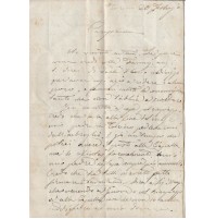 DOCUMENTO SCRITTO A MANO PREFILATELICA DA TORINO A GENOVA 1858 3-389