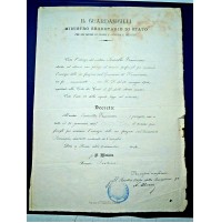 DOCUMENTO del GUARDASIGILLI - PROROGA PER NOTAIO IN PORNASSIO IMPERIA - 1904