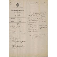 Doc. 1892 Capitaneria Porto Maurizio Laigueglia Maglione Assegno Paga Marittimo