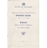 ELENCO ALUNNI PREMIATI SCUOLA ELEMENTARE EMANUELE CELESIA GENOVA 1906 10BIS-8