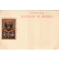 Erinnofilia - Regno d'Italia - Chiudilettera Scuola Militare Modena su Cartolina