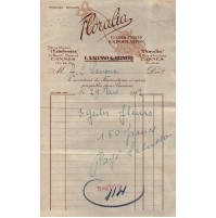 FATTURA DEL 1932 - FLORALIA - F.SALUSSO - G. REINERI - CANNES 