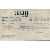 FATTURA - LANATI SPEDIZIONI - ANNO 1967 - PER ALBENGA - 
