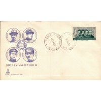 FDC - 50° DEL MARTIRIO - FILZI BATTISTI CHIESA SAURO - 1966 -