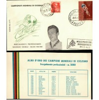 FDC CAMPIONATI MONDIALI DI CICLISMO - NIJDAM INSEGUIMENTO PROFESSIONISTI - 1962