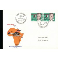 FDC SWISS ZURICH - KAPSTADT MITTELHOLZER - AFRIKA - GEDENKFLUG 1927-1977  