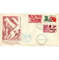 FDC - XX DELLA RESISTENZA 1945-1965 - PARTIGIANI - CVL