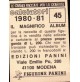 FIGURINA PANINI CALCIATORI 1980-81 - N. 45 - AVELLINO PAOLO BERUATTO  C7-508
