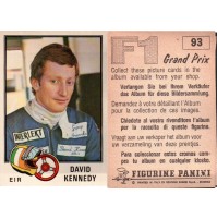 FIGURINA PANINI F1 GRAND PRIX - N° 93 - DAVID KENNEDY