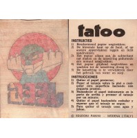 FIGURINA TATOO 1980 - NUOVA CON VELINA - JEEG 
