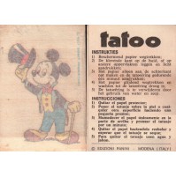 FIGURINA TATOO 1980 - NUOVA CON VELINA - TOPOLINO WALT DISNEY
