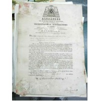 FIRMA DI ALEXANDER EX MARCHIONIBUS D'ANGENNES ARCIVESCOVO DI VERCELLI 1854 
