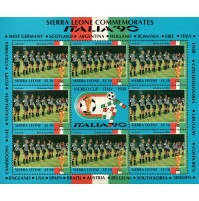 FOGLIETTO STAMPS SIERRA LEONE COMMEMORATES - ITALIA '90 WORLD CUP SCOZIA 