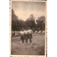 FOTO 1938 - GIOVANI RAGAZZE DELLA  G.I.L. DI SAVONA - A CALIZZANO CAMPEGGIO