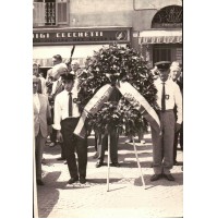 FOTO ANNI '50 - MILITI DELLA CROCE BIANCA AD ALBENGA - C10-1062