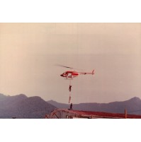 FOTO ANNI 90 - ELICOTTERO - AEROPORTO DI VILLANOVA D'ALBENGA - -