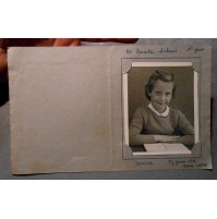 FOTO DEL 1955 - ALUNNO SCOLARO Roade School - ENGLAND - DENISE 5 YEARS OLD - 
