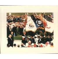 FOTO DEL 1994 - PRESIDENTE DEGLI STATI UNITI IN NORMANDIA BILL CLINTON D-DAY -
