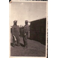 FOTO DI GRUPPO PERSONE DAVANTI A CASEGGIATO IN AFRICA COLONIE ITALIANE C5-951