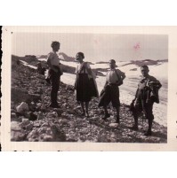 FOTO GRUPPO DI ALPINISTI IN ALTA MONTAGNA - ANNI '20 -   C6-144