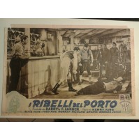 FOTOBUSTA CINEMATOGRAFICA I RIBELLI DEL PORTO 1949 HENRY KING ALICE FAYE U.S.A.
