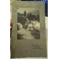 FOTOGRAFIA CARTONATA DEL 1928 COGNE VAL D'AOSTA AOSTA -