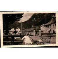 FOTOGRAFIA DEL 1928 - BAMBINA A CANAZEI DI FASSA - TRENTO