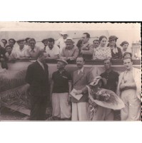 FOTOGRAFIA RIPRODUZIONE ANNI '80 MANIFESTAZIONE AD ALBENGA DEL 1930 C4-1351