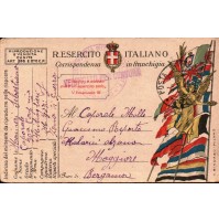 FRANCHIGIA MILITARE CAPORALE 30a COMPAGNIA MITRAGLIERI MILITARE 1918 C4-942