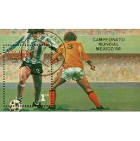 FRANCOBOLLO TEMATICA SPORT - CALCIO -- CAMPIONATO MEXICO '86 -- FOOTBALL