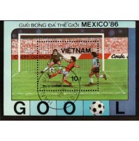 FRANCOBOLLO TEMATICA SPORT - CALCIO - MEXICO '86 VIETNAM - FOOTBALL