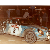 GROSSA FOTO 11°  RALLYE di SANREMO - 1973 Alpine-Renault / NICOLAS - VIAL