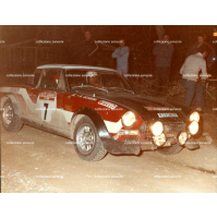 GROSSA FOTO 11°  RALLYE di SANREMO - 1973 FIAT 124 RALLY