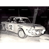 GROSSA FOTO RALLYE CON AUTO LANCIA - 14. Rally Ruota d'Oro 1976 -