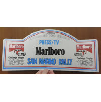 GROSSO ADESIVO - 1986 SAN MARINO RALLY / MARLBORO - PRESS TV -
