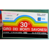 GROSSO ADESIVO - 30° GIRO DEI MONTI SAVONESI - 1992 - ALBENGA
