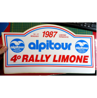 GROSSO ADESIVO - 4° RALLY LIMONE - 1987 - LIMONE PIEMONTE -
