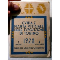 GUIDA E PIANTA UFFICIALE DELLE ESPOSIZIONI TORINO 1928  - PARCO VALENTINO TORINO