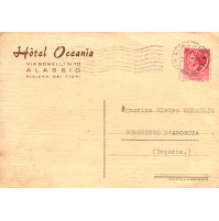HOTEL OCEANIA ALASSIO - ASSUNZIONE CAMERIERA - ANNI '50 -