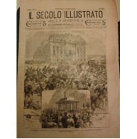 IL SECOLO ILLUSTRATO 1901 GLI SCIOPERI DI MARSIGLIA PIAZZA DEI DOCKS IK-5-45