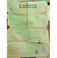 IL SECOLO XIX MARZO 1919 GIORNALE DI GENOVA  I-8-193