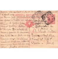 INTERO POSTALE WWI 1917 DA TOIRANO X ALPINO 1° RGT CHIUSA PESIO C4-1141