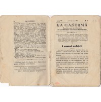 LA CASERMA LETTURE MILITARI GEN 1891 IN NUOVI SOLDATI - 33° 34° FANTERIA 13-180