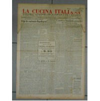 LA CUCINA ITALIANA - 15 GEN 1933 - CONVITTI E BANCHETTI APOSTOLICI - 