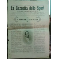 LA GAZZETTA DELLO SPORT GIUGNO 1899 SUPPLEMENTO GIORGIO GALLANZI  I-8-194