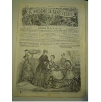 LA MODE ILLUSTREE - DIMANCHE 1868 - JOURNAL DE LA FAMILLE - VERY RARE - (LB-10