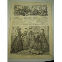 LA MODE ILLUSTREE - DIMANCHE 1868 - JOURNAL DE LA FAMILLE - VERY RARE - (LB-12